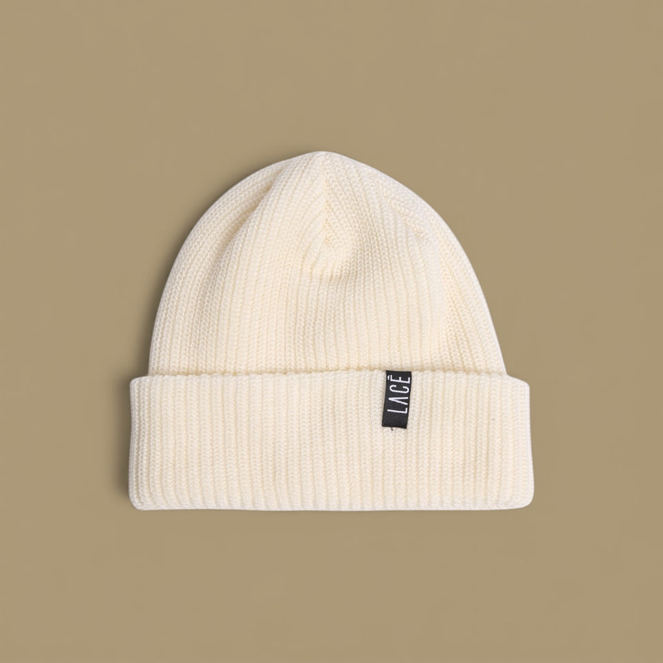 Tuque Lacé Classique Tab - Blanc Crème