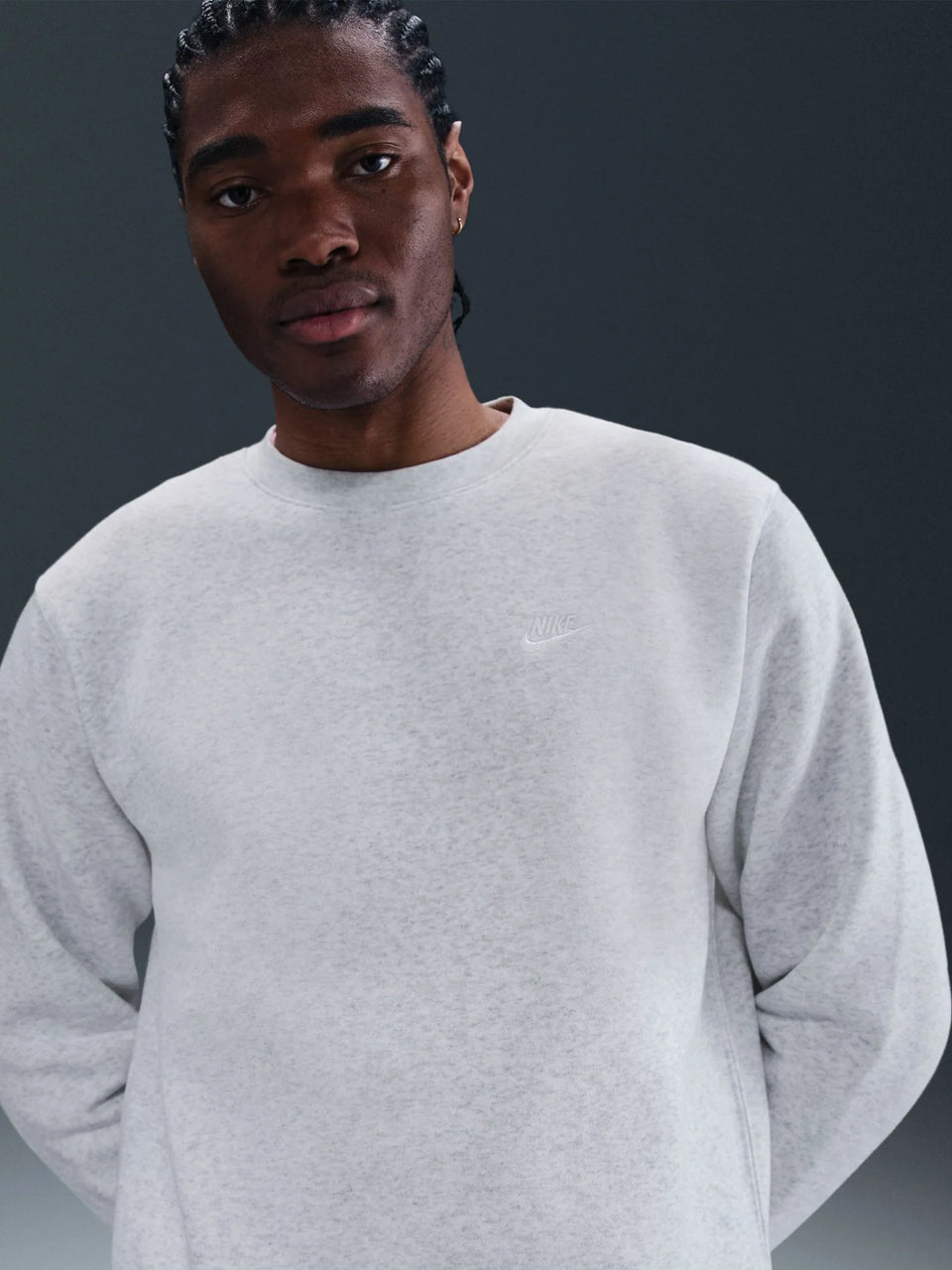 Nike Sportswear Club Fleece Crew - Gris