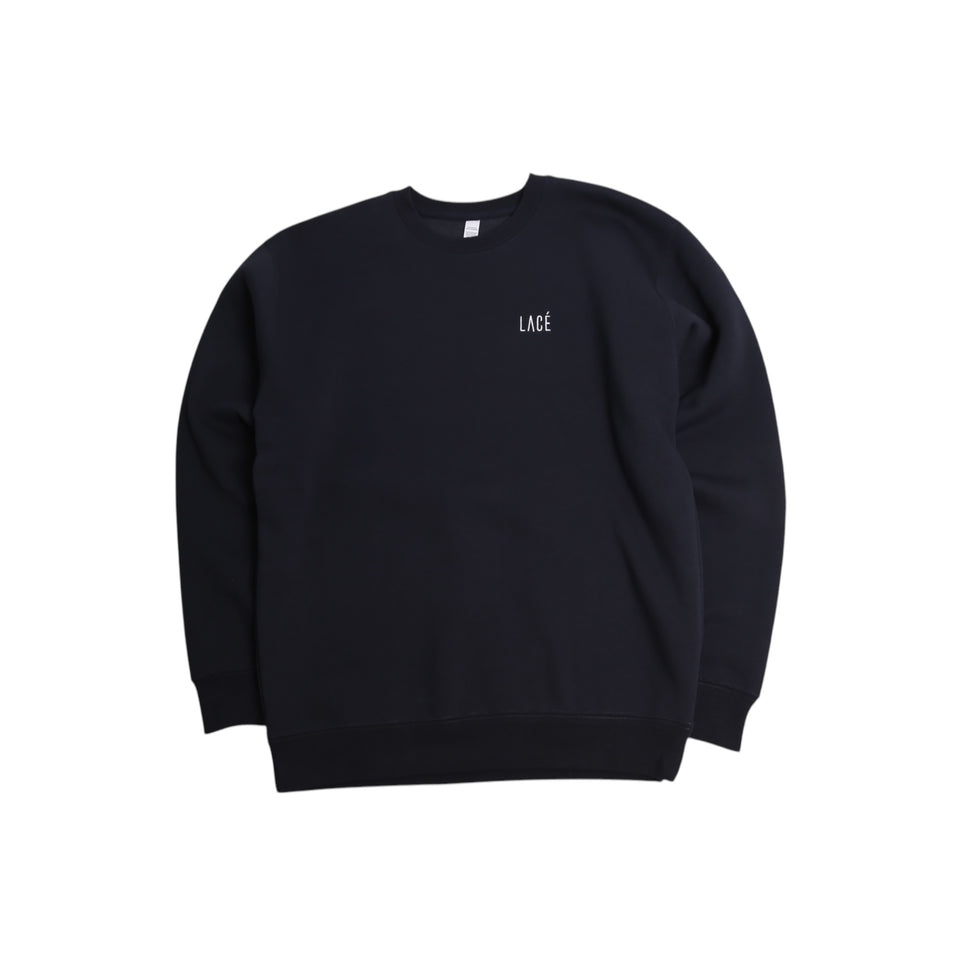 Lacé Classique Broderie Crew - Bleu Marin