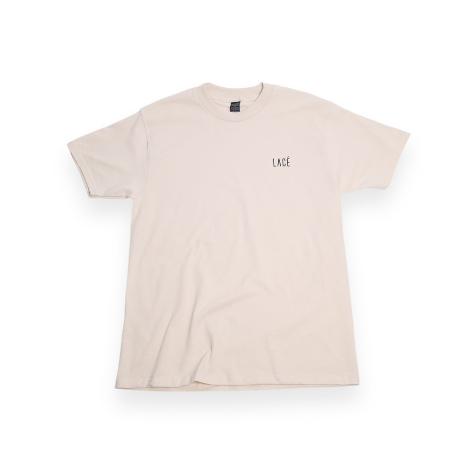 Lacé Classique Mini Logo Tee - Cream