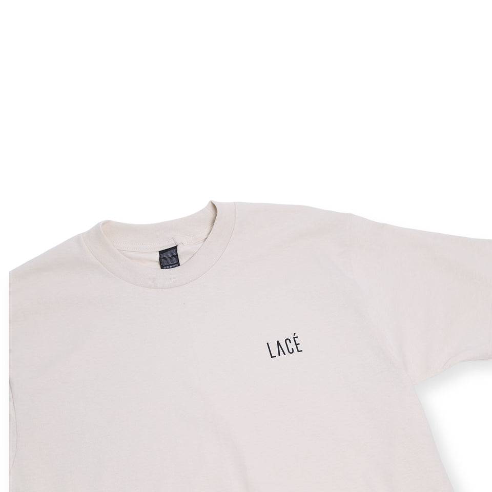 Lacé Classique Mini Logo Tee - Cream