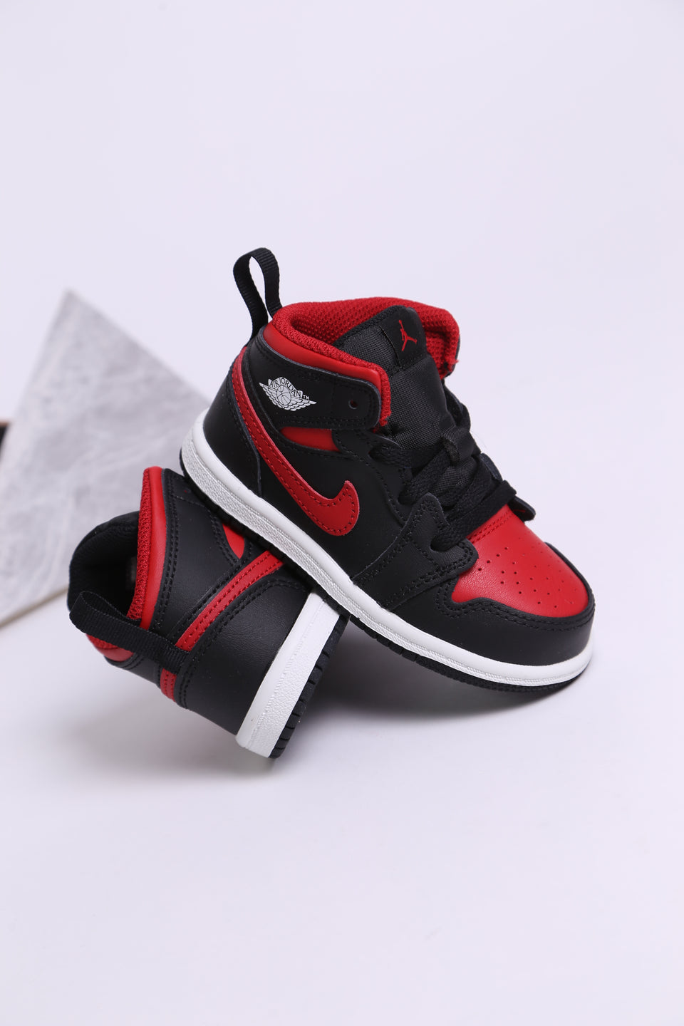 Air Jordan 1 Mid Toddler - ''Bred Twist''