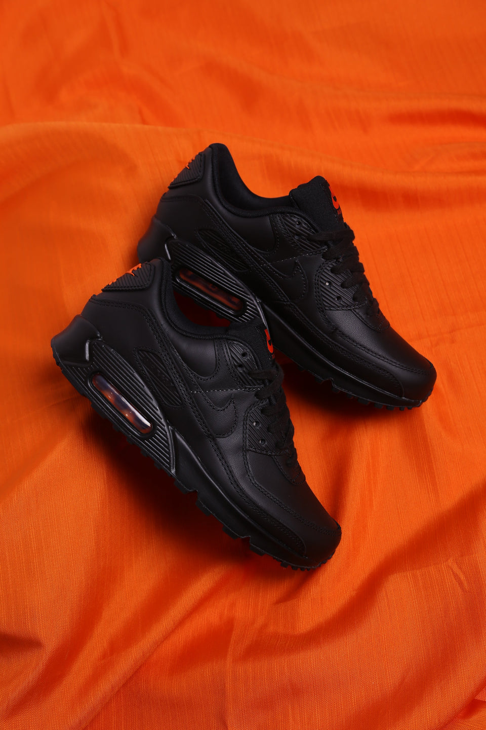 Nike Air Max 90 - Black Black Safety Orange