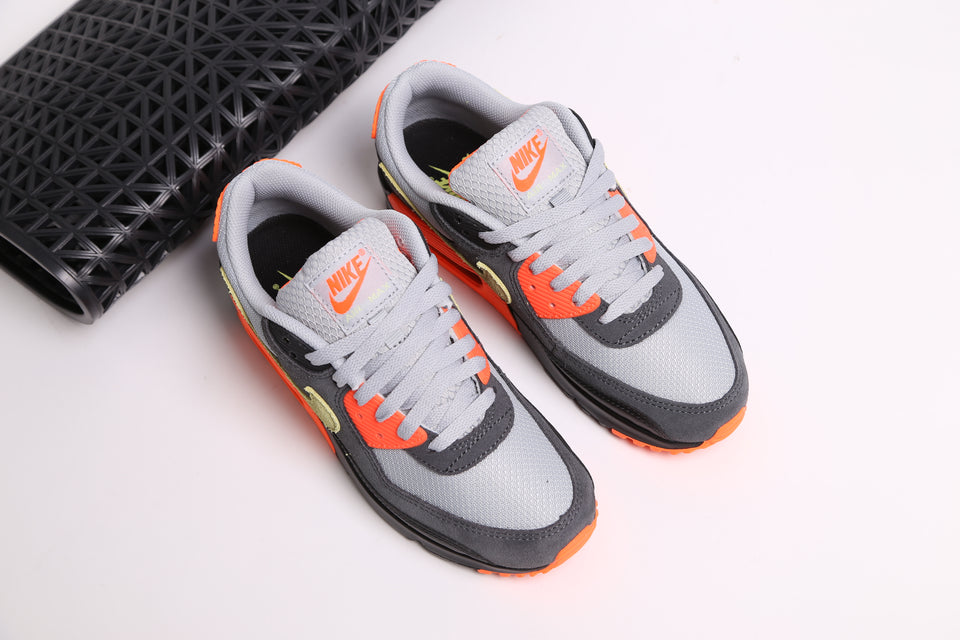 Nike Air Max 90 - Smoke Grey Lime Light Hyper Crimson