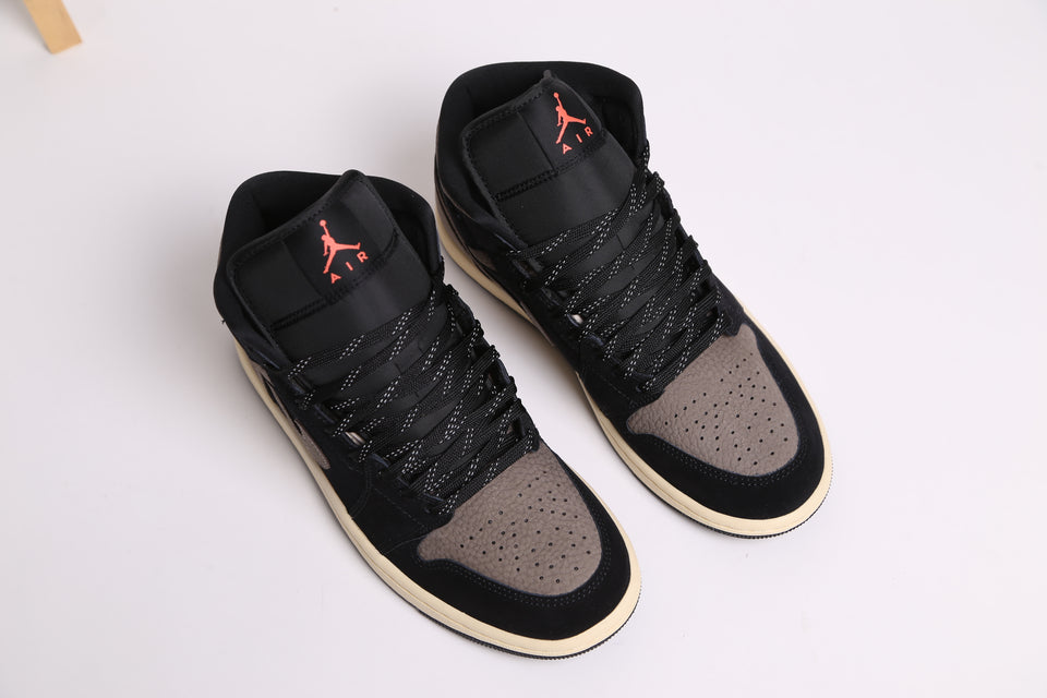 Air Jordan 1 Mid Se - Olive grey