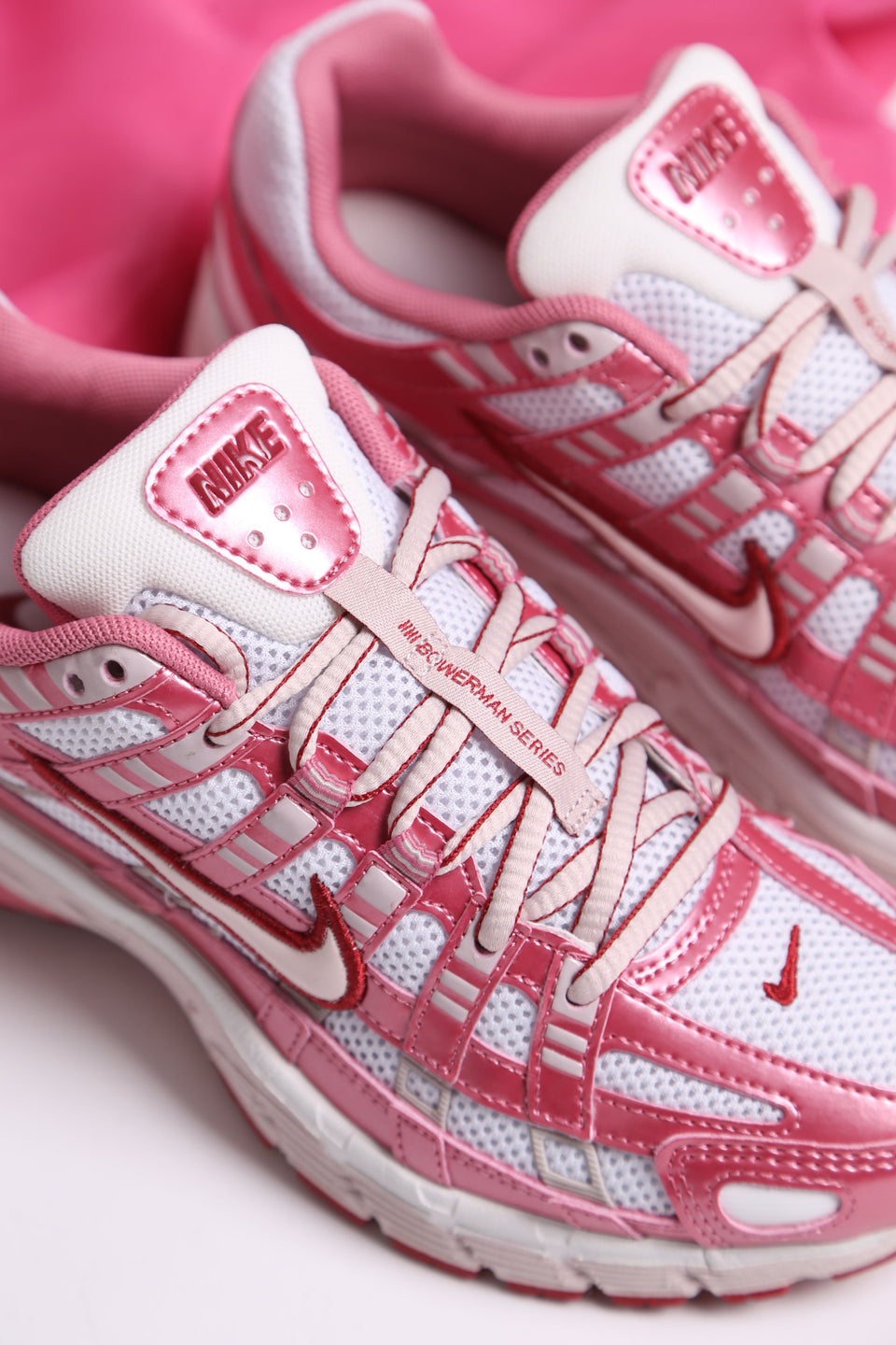 Nike P-6000 - White Silt Red Peony