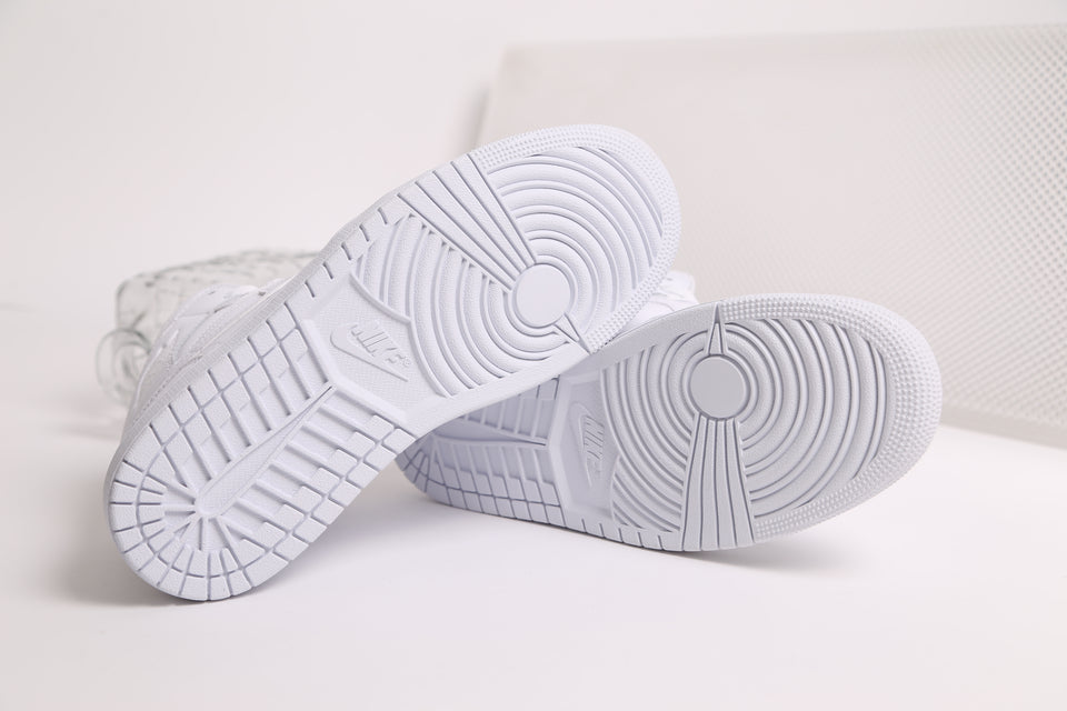 Air Jordan 1 Mid - Triple White