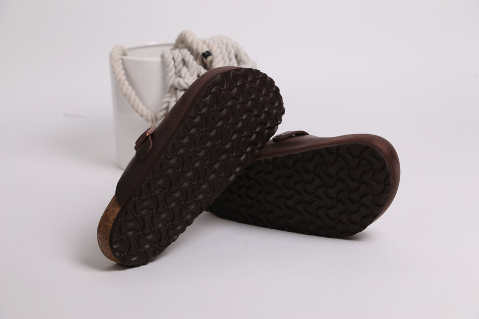 Birkenstock Boston BS Regular Fit - Habana Oiled Leather