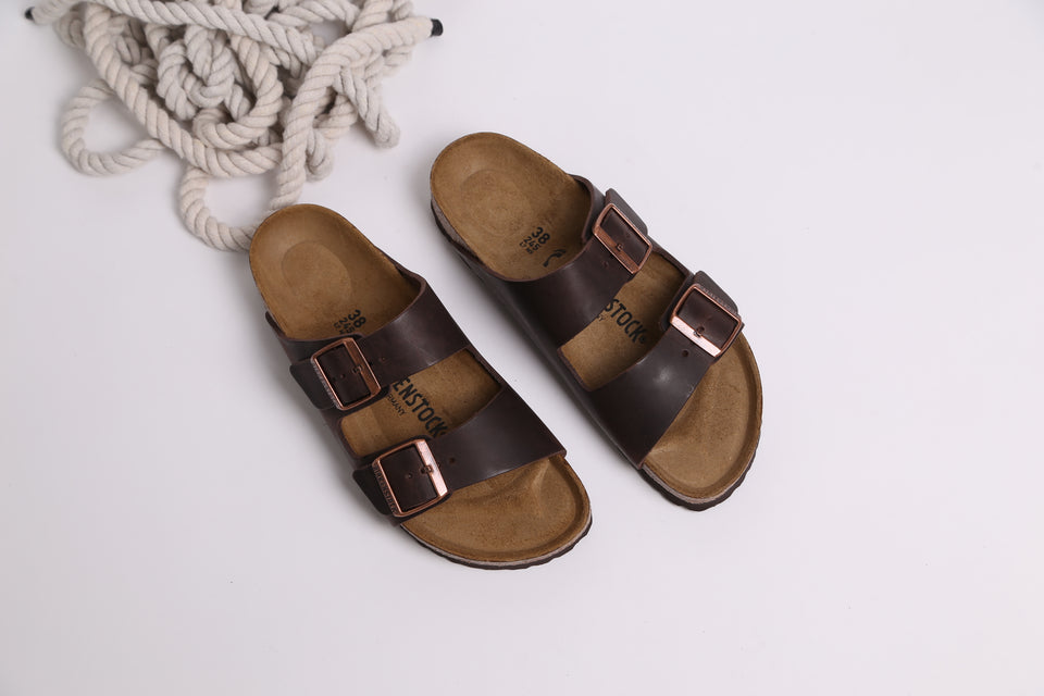 Birkenstock Arizona BS Narrow Fit - Habana Oiled Leather