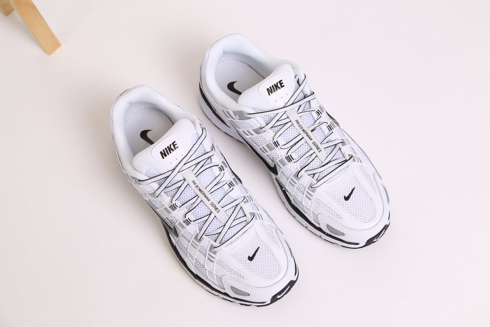 Nike P-6000 - White Black Metallic Silver