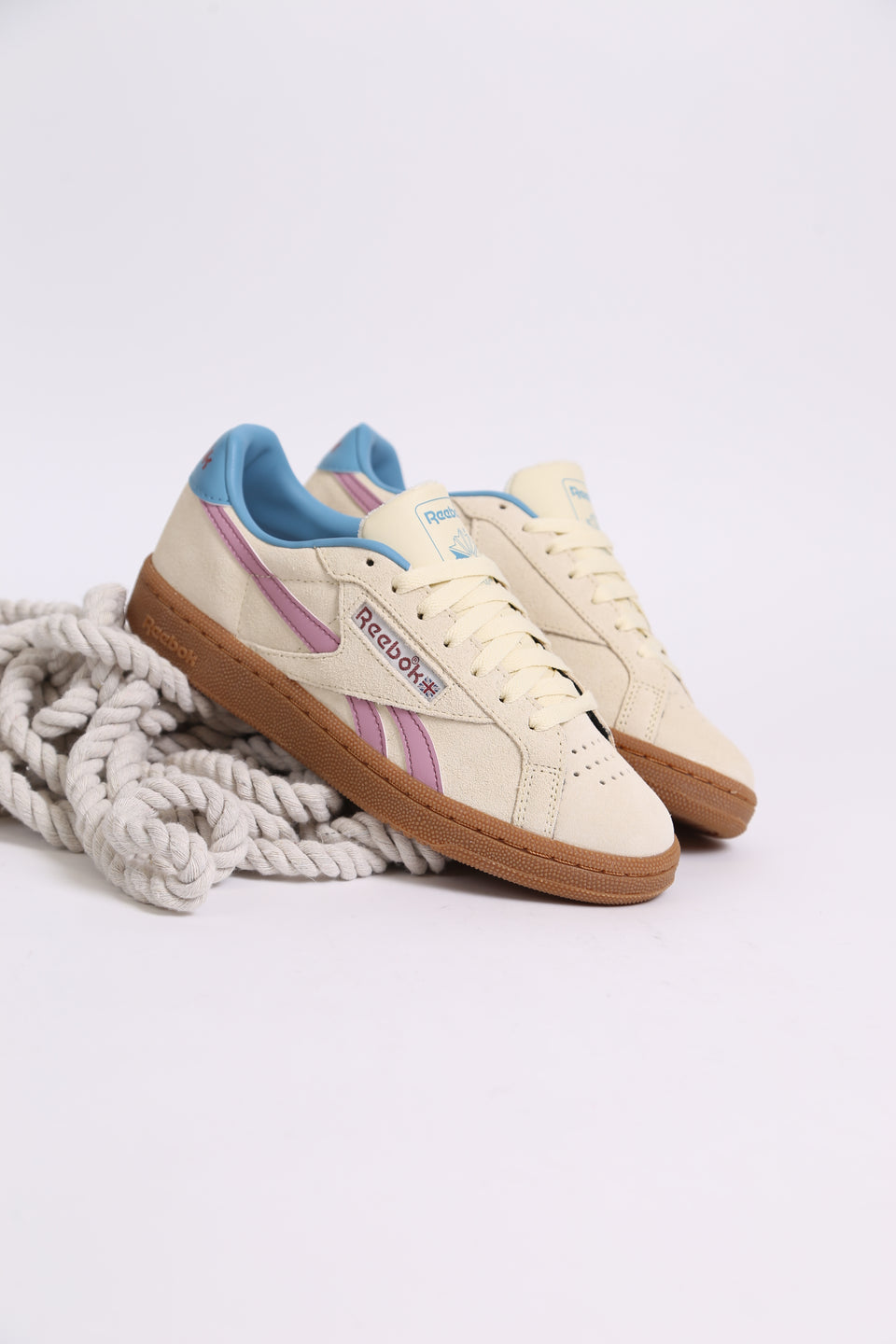 Reebok Club C Grounds UK Femme - Aged Beige Berry Chill