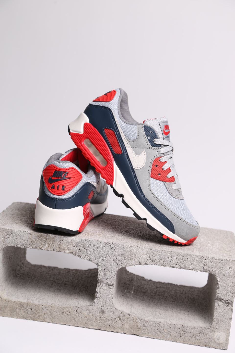 Nike Air Max 90 - Light Smoke Grey Phantom Armory Navy