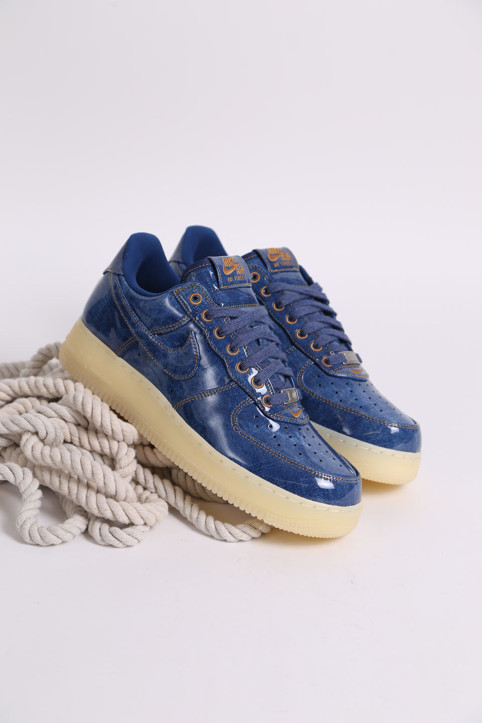 Nike Air Force 1 Retro Homme - Patent Denim