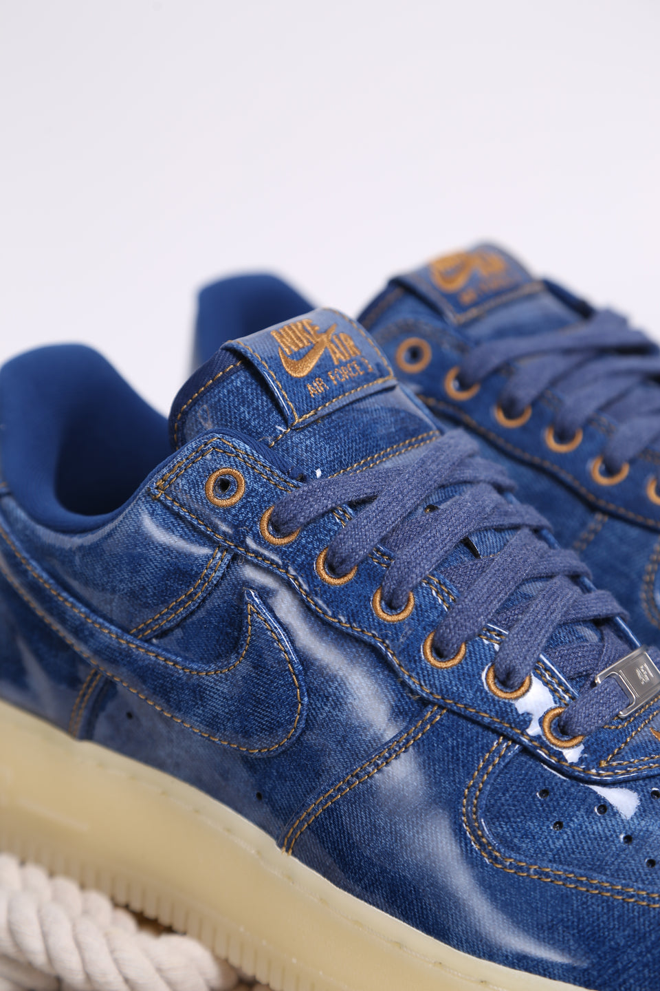Nike Air Force 1 Retro Homme - Patent Denim