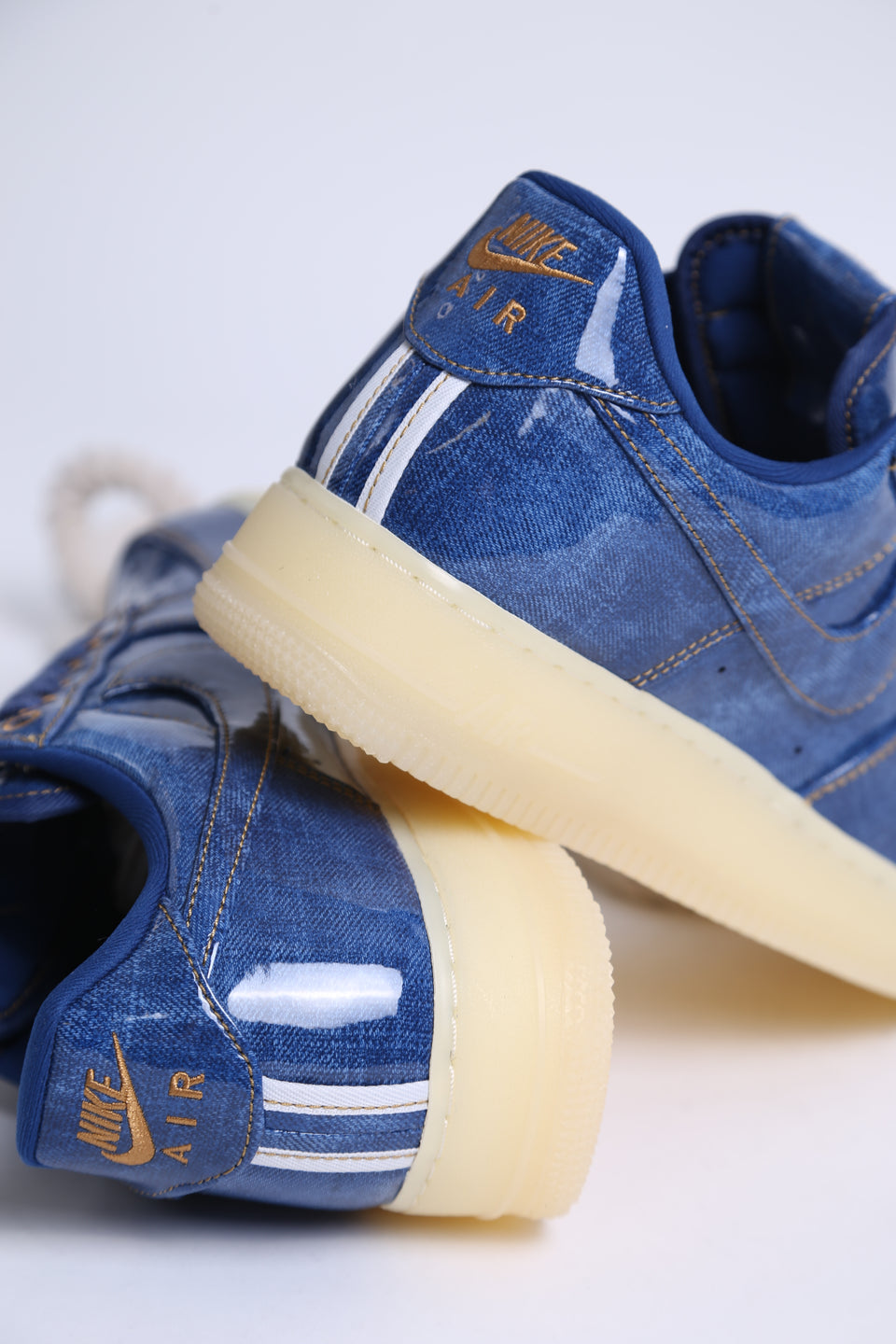 Nike Air Force 1 Retro Homme - Patent Denim