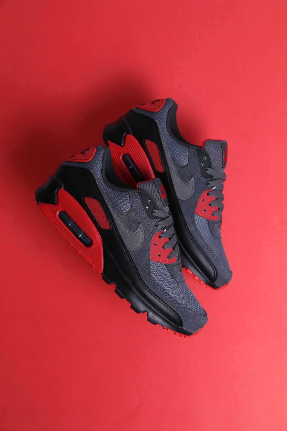 Nike Air Max 90 - Smoke Grey Fire Red