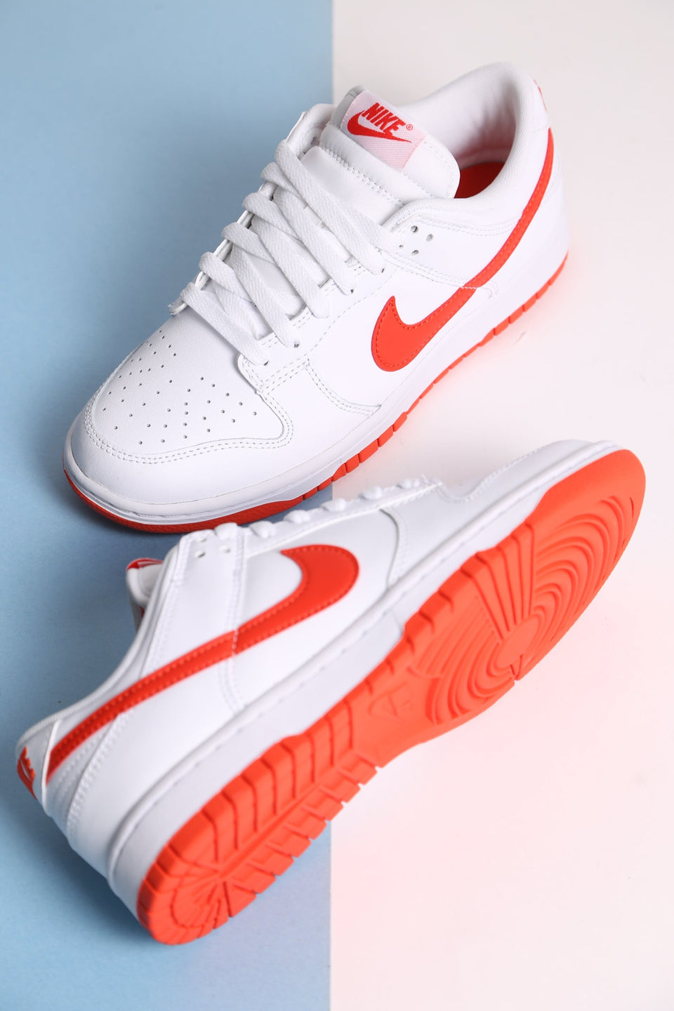 Nike Dunk Low Retro  - White Picante Red