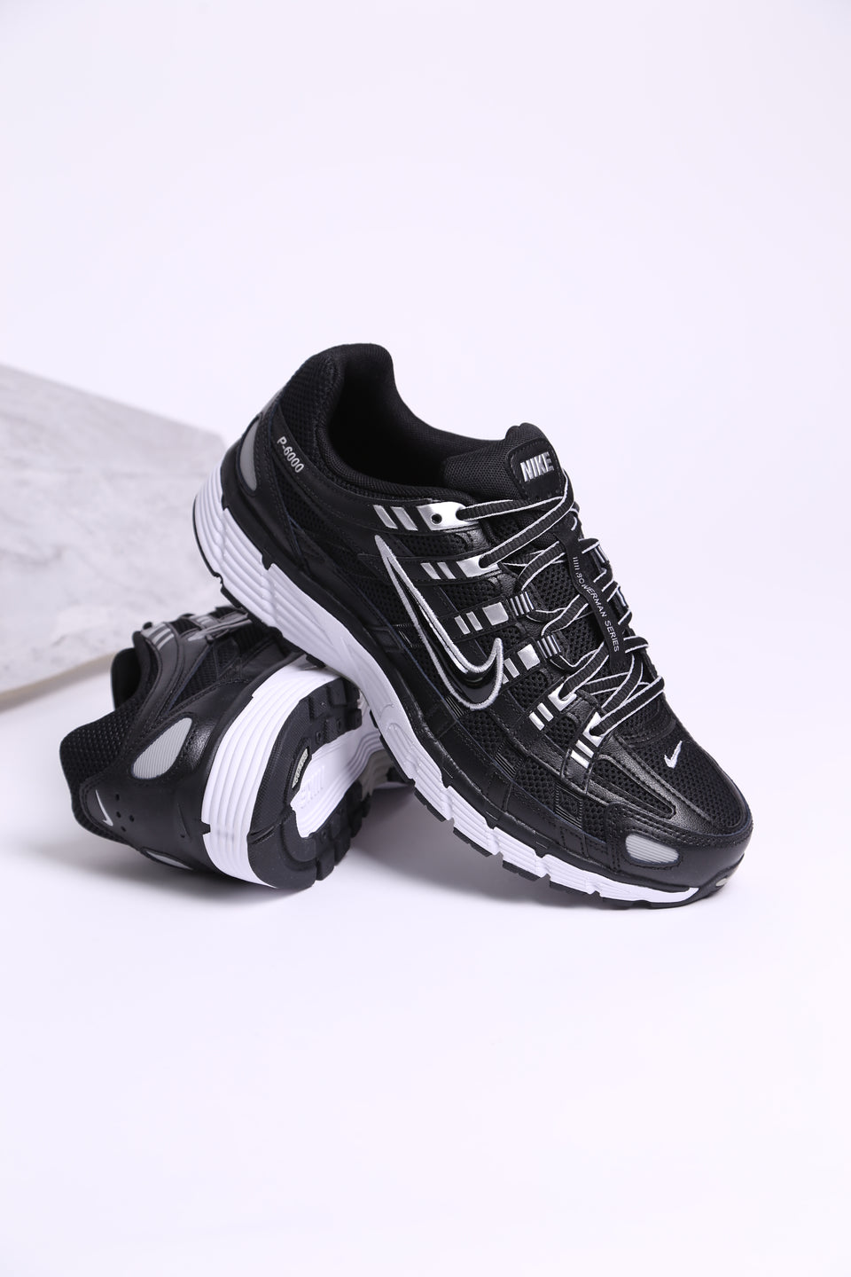 Nike P-6000 - Black White Metalic