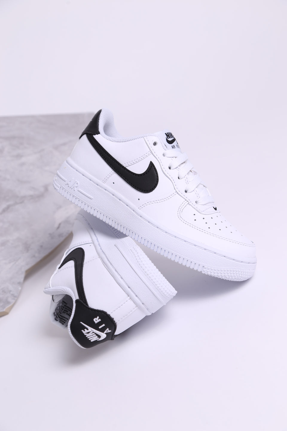 Nike Air Force 1 '07 GS - Blanc noir