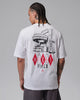 Jordan Mike's Dinner Graphic Tee - White