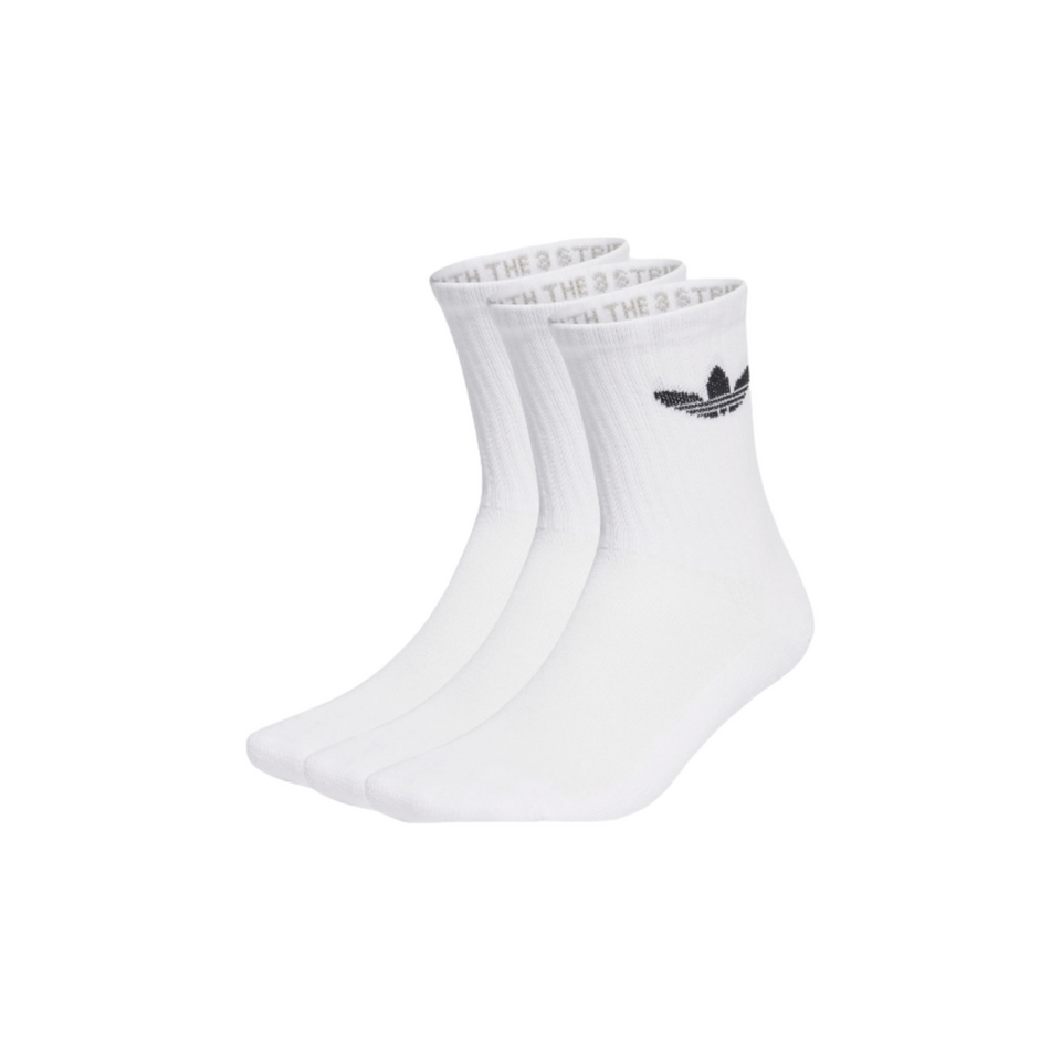 Adidas Trefoil Crew Socks (3 Paires)- Blanc