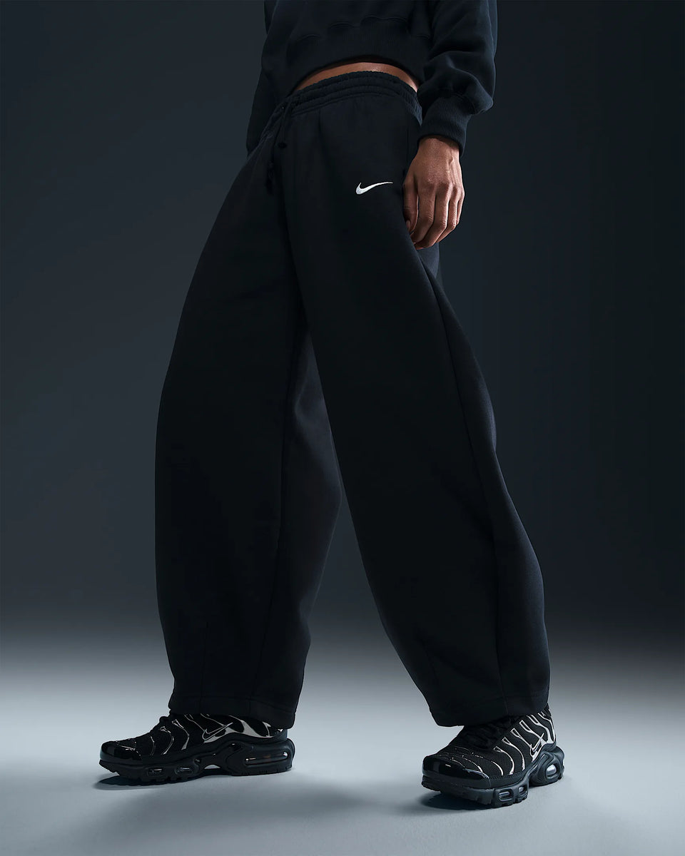 Nike Women's Mid-Rise Oversized Tapered Pants - Noir