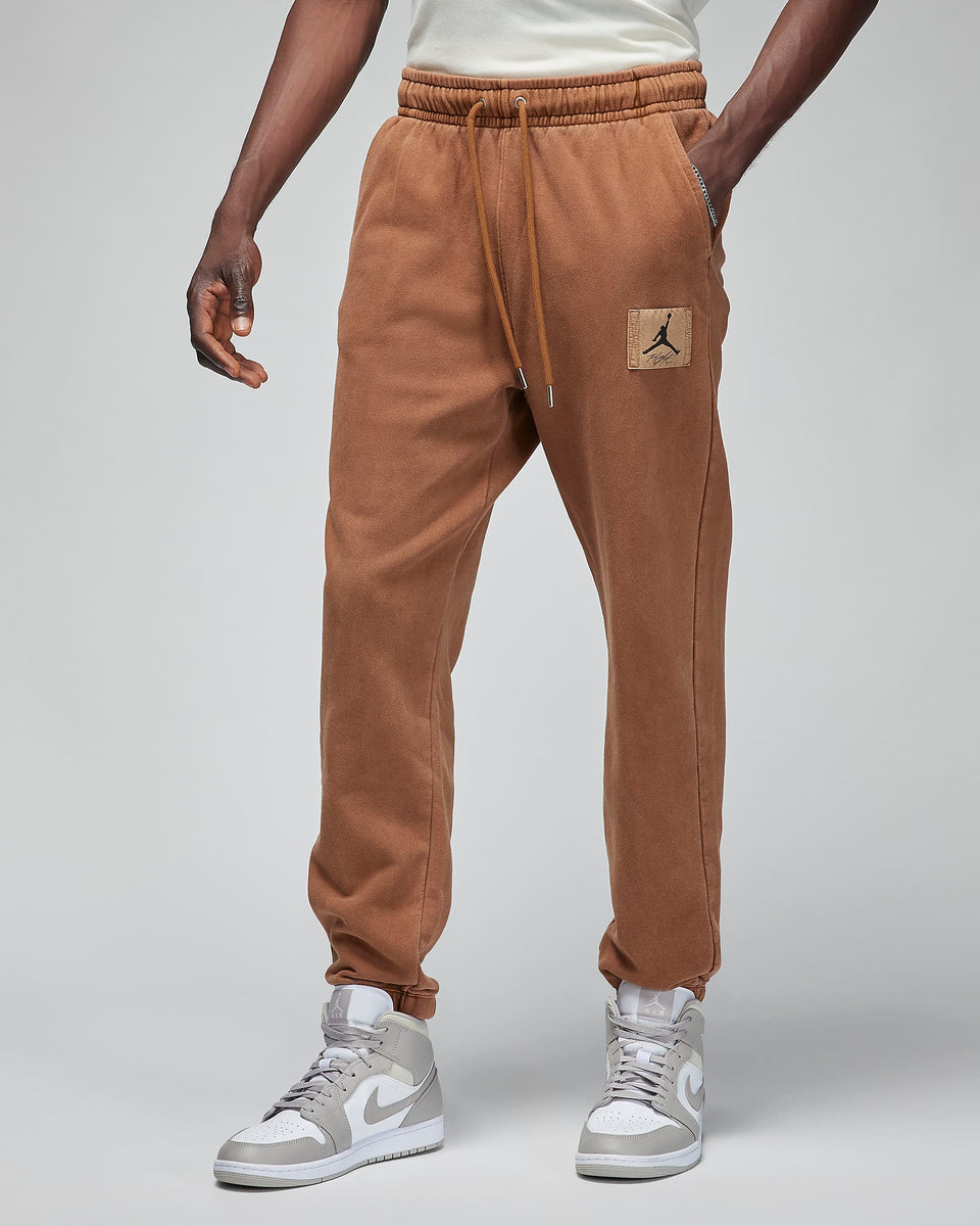 Jordan Fleece Washed Trousers Pant - Brown