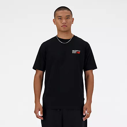 New Balance Logo Premium Tee - Noir