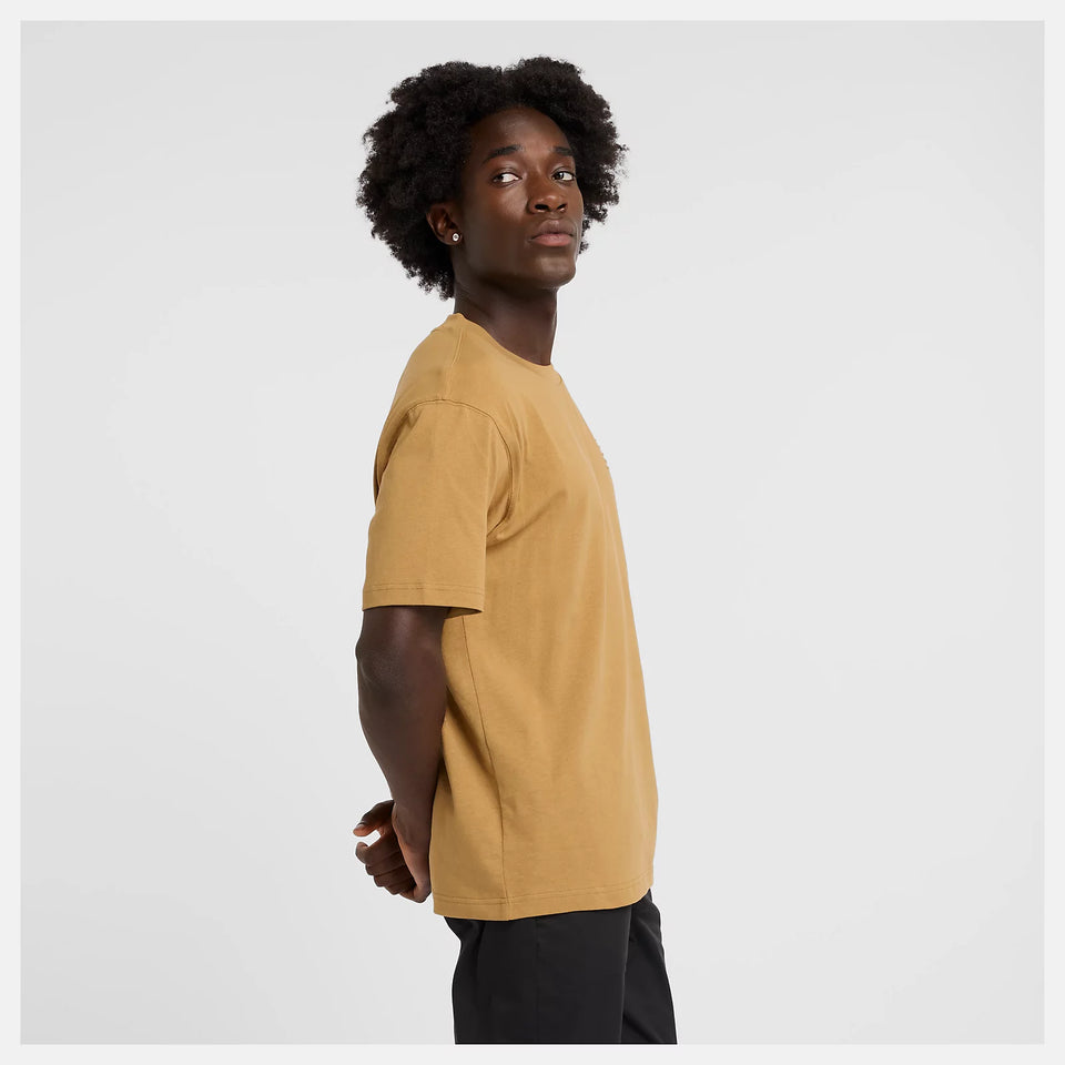 New Balance Embossed Logo Jersey Tee - Brun