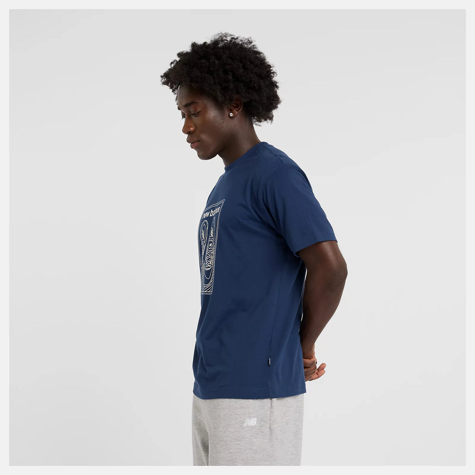 New Balance Relaxed 550 Tee - Bleu