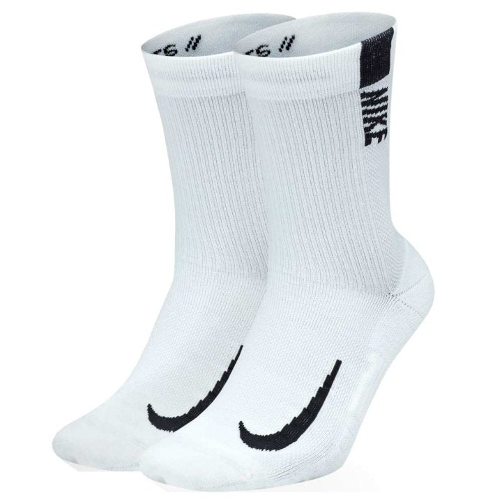 Nike Multiplier 2 Pack Socks - Blanc