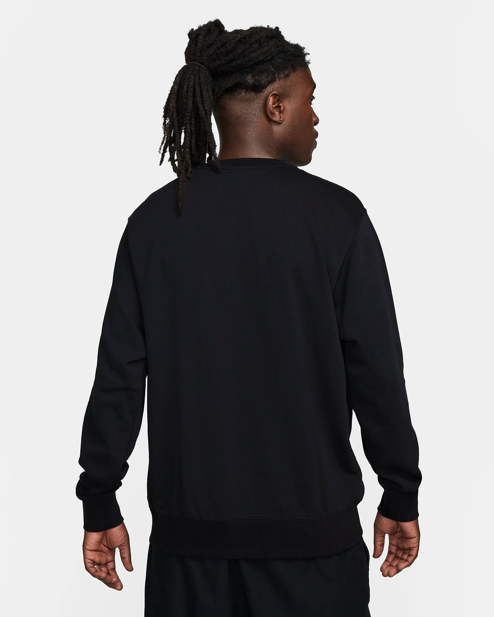 Nike Sportswear French Terry Crew-Neck Sweatshirt - Black