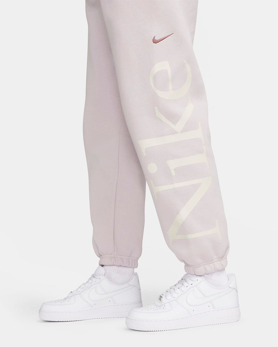 Nike Sportswear Phoenix Fleece OS Logo Tracksuit Bottoms - Violet