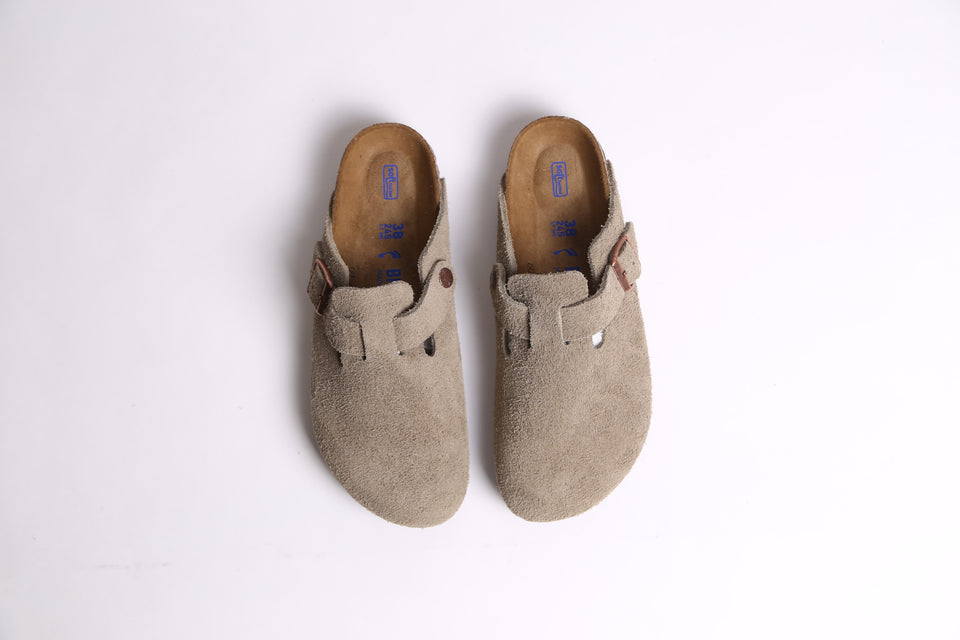 Birkenstock Boston BS Soft Footbed Narrow Fit - Taupe