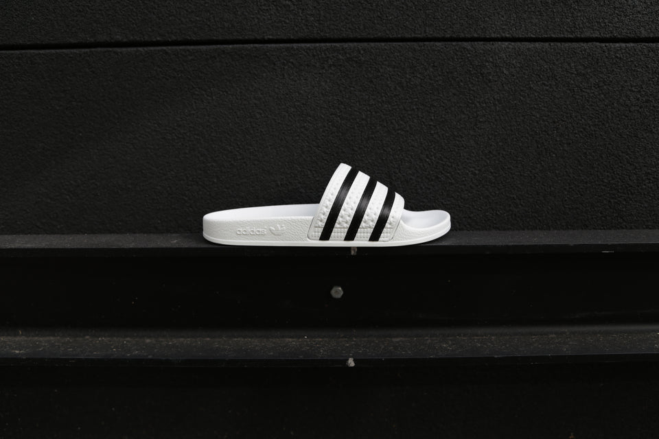 Adidas Adilette - Blanc Noir