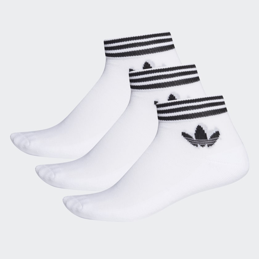 Adidas Trefoil Ankle Socks - Blanc